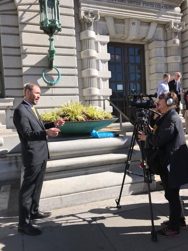 Bob Hoban in a professional interview setting